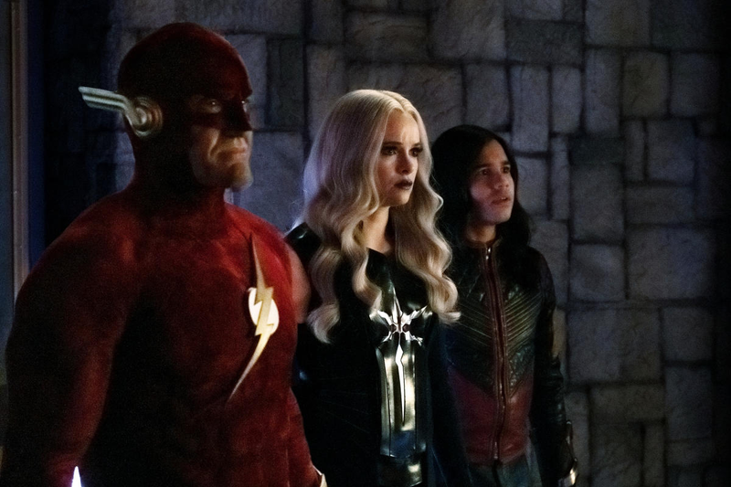 Serious faces, serious felt on that ‘90s Flash suit.